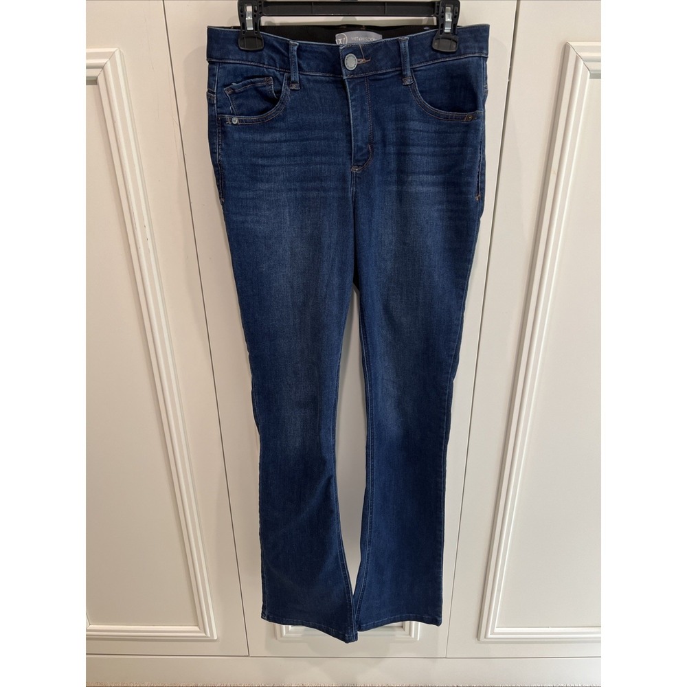 Wit & Wisdom Brittany High Rise Baby Boot Cut Jeans Blue Slimming Western Boho